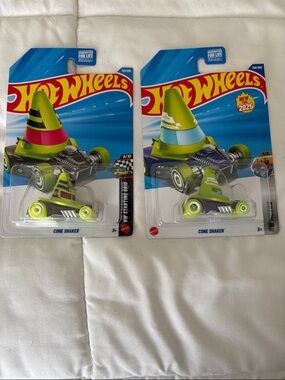 Hot Wheels Cone Shaker Toy Car - Lime Green